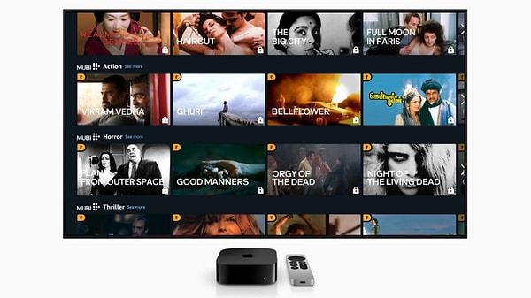 Yılın en iyi Apple TV uygulaması: MUBI