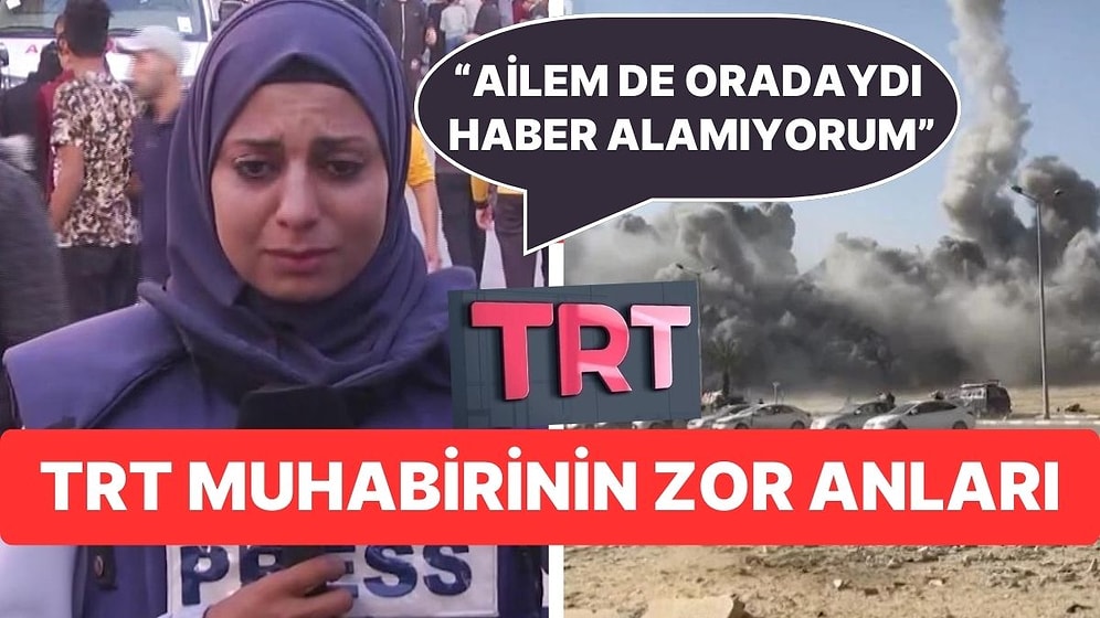 TRT Muhabiri Canlı Yayında Gözyaşlarını Tutamadı: "Ailem de Bombalanan Sitedeydi"