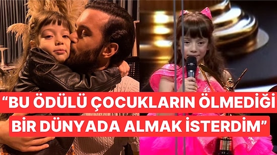 En İyi Çocuk Oyuncu Ödülünü Alan Ada Erma, Ödülünden Büyük Mesajı ile Kalpleri Fethetti