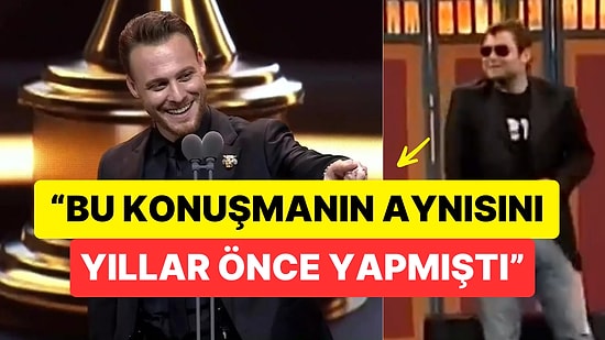 Kerem Bürsin'in Türkçe-İngilizce Karışık Teşekkürü Murat Eken'in ÇGHB'deki Oscar Skecini Hatırlattı