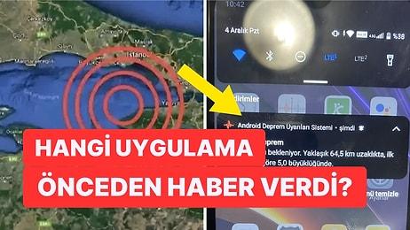 Bursa'daki 5.1 Büyüklüğündeki Depremi Telefona Gelen Bildirim Önceden Uyardı