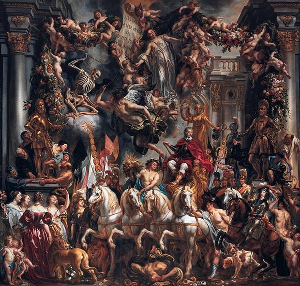 6. Belçika: "The Triumph of Frederick Henry, Prince of Orange"- Jacob Jordaens (1652)
