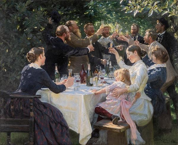 12. Danimarka: "Hip, Hip, Hurrah!"- Peder Severin Krøyer (1888)