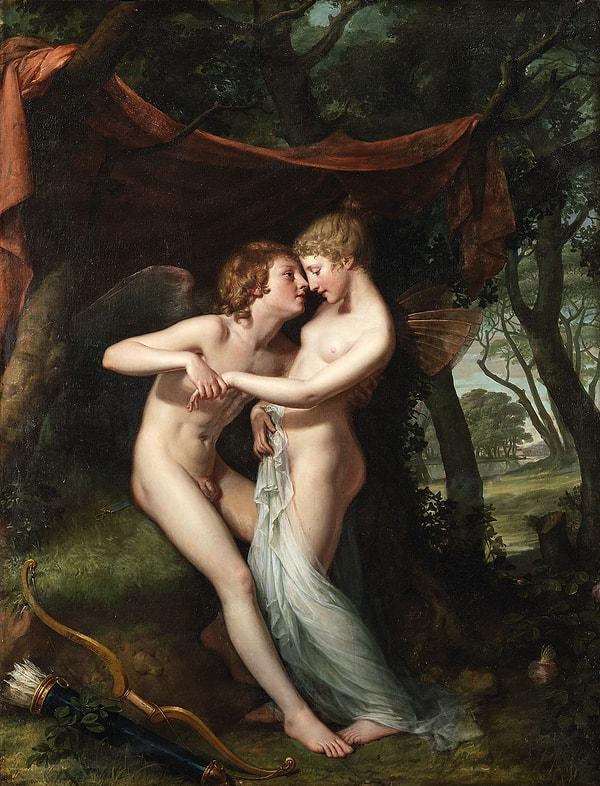19. İrlanda: "Cupid and Psyche in the nuptial bower"- Hugh Douglas Hamilton (1793)