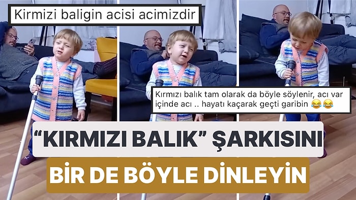 Kırmızı Balık Şarkısını Aşırı Acıklı Bir Şekilde Söyleyerek Dinleyenleri Dert Yumağı Yapan Minik