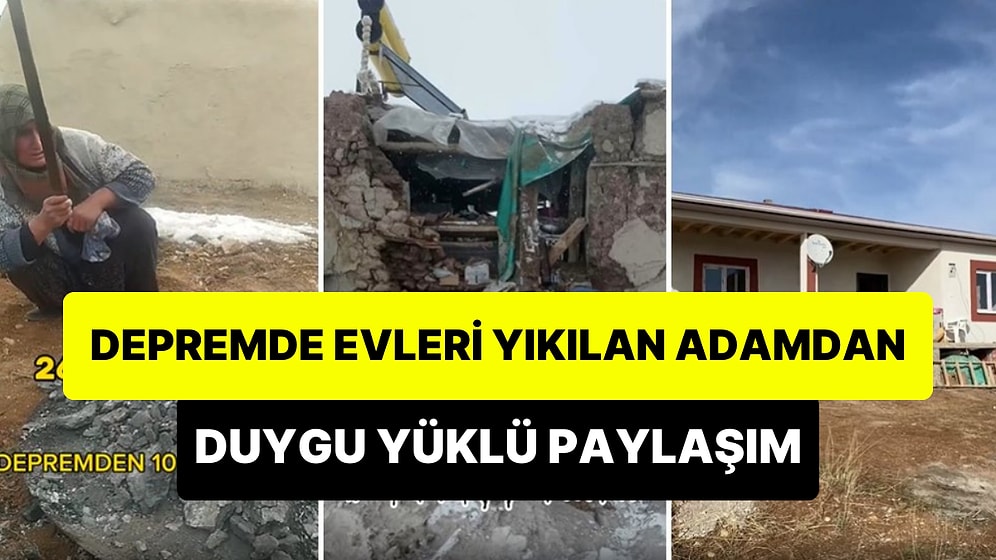 Kahramanmaraş Merkezli Depremde Evi Yıkılan Annesine Ev Yaptıran Adam: '30 Yaşındayım Hüngür Hüngür Ağlıyorum'