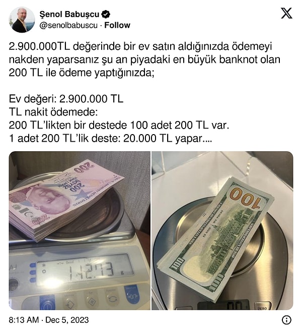 500 ve 1.000 TL'lik banknotlarla konunun seçim sonrasında çözümleneceğini düşünüyor.