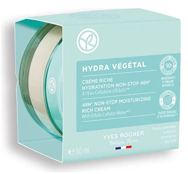 9. Yves Rocher - Normal ve Kuru Ciltler İçin Hydra Vegetal Krem