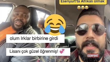 İstanbul'da Bir Taksicinin Esenyurt'ta Bir Afrikalı ile Kürtçe Konuştuğu Video Gündemde