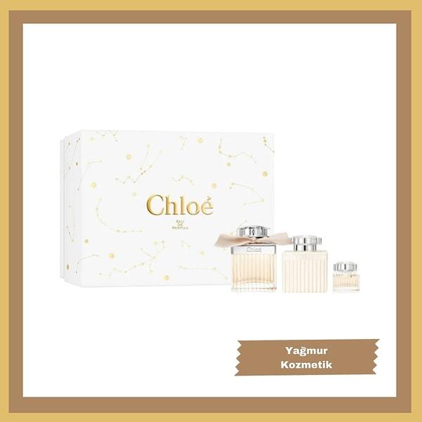 1. Chloe Parfüm Seti: Chloe Signature 75ML Edp Parfüm + 5ml Edp Parfüm + 100ML Vücut Losyonu