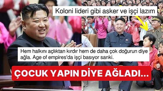 Kuzey Kore Lideri Kim Jong-un Kadınlara Çocuk Doğurun Çağrısı Yaptı, Üstüne Üstlük Ağladı