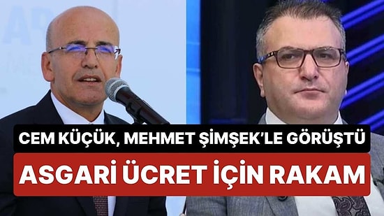 Gazeteci Cem Küçük, Bakan Mehmet Şimşek'le Görüştü: Asgari Ücret İçin Rakam Verdi