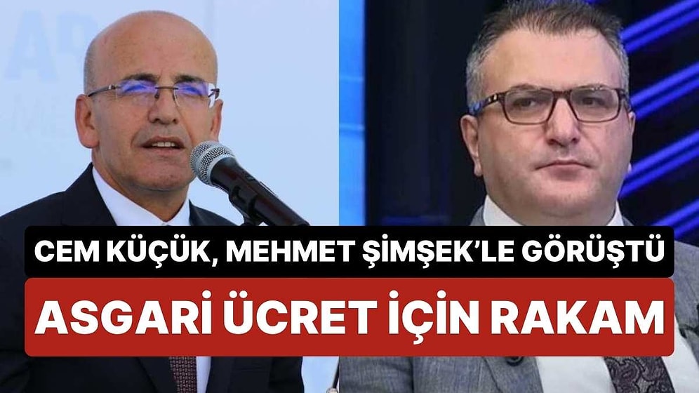 Gazeteci Cem Küçük, Bakan Mehmet Şimşek'le Görüştü: Asgari Ücret İçin Rakam Verdi