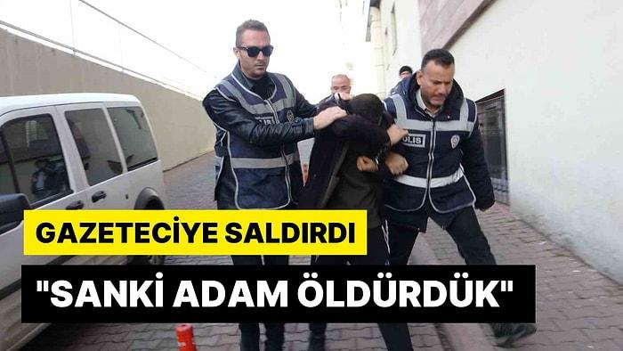 Kayseri'de İlginç Olay: 7 Aracın Lastiğini Patlattı, Gazeteciye Saldırdı: ''Sanki Adam Öldürdük''