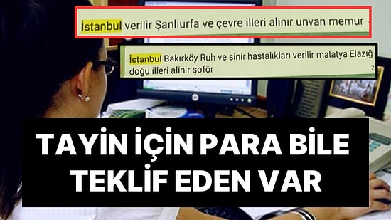 Memurlar 'Becayiş' Peşinde: Tayin İçin Para Teklif Eden Bile Var!
