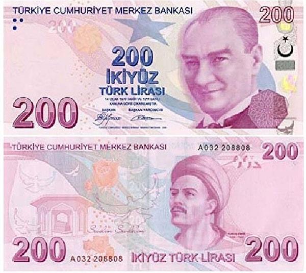 TCMB'nin internet sitesinden yapılan duyuruda, "Türkiye Cumhuriyet Merkez Bankası'na (TCMB) verdiği yetkiye dayanarak, E9 Emisyon Grubu VII. tertip 200 TL banknotlar 7 Aralık 2023 tarihinden itibaren tedavüle verilecek" ifadelerine yer verildi.