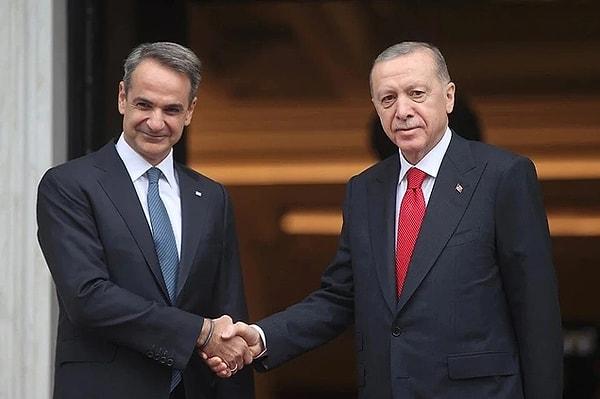 Erdoğan bu görüşmenin ardından Yunanistan Başbakanı Kiryakos Miçotakis’le bir görüşme gerçekleştirdi.