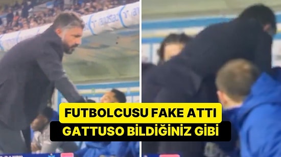 Gattuso Bildiğiniz Gibi: Yedek Kulübesiyle Tokalaşırken Fake Atan Oyuncusunun Üstüne Çullandı