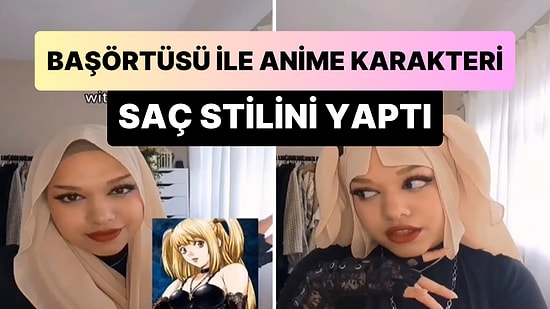 Başörtüsünden Anime Karakteri Misa'nın Saç Stilini Yapan Genç Gündem Oldu