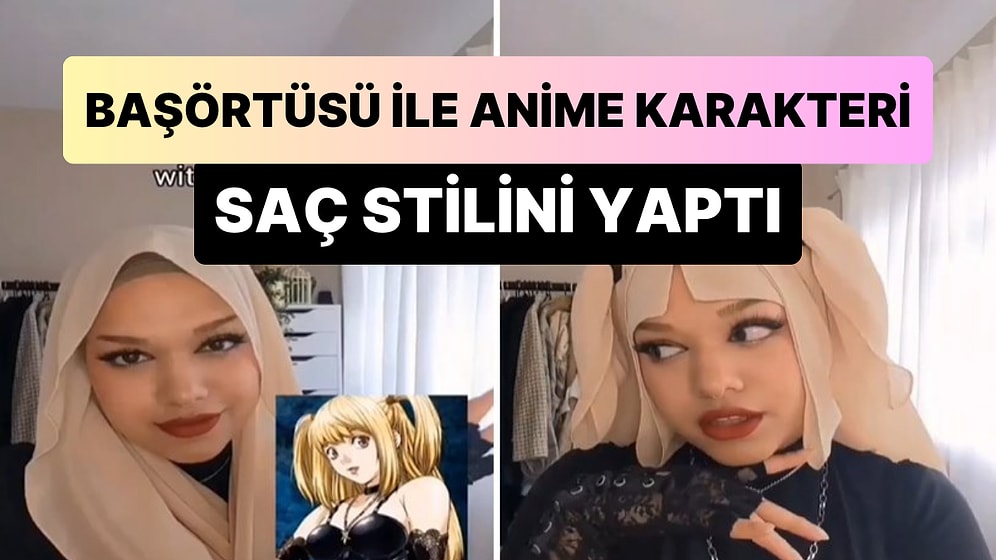 Başörtüsünden Anime Karakteri Misa'nın Saç Stilini Yapan Genç Gündem Oldu