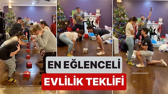 Sevgilisine Hem Mütevazı Hem Eğlenceli Bir Oyunla Evlilik Teklifi Yapan Gencin Organizasyonu Beğeni Topladı