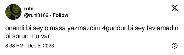 3. Yok ya ben stalklamam dedikten sonra: