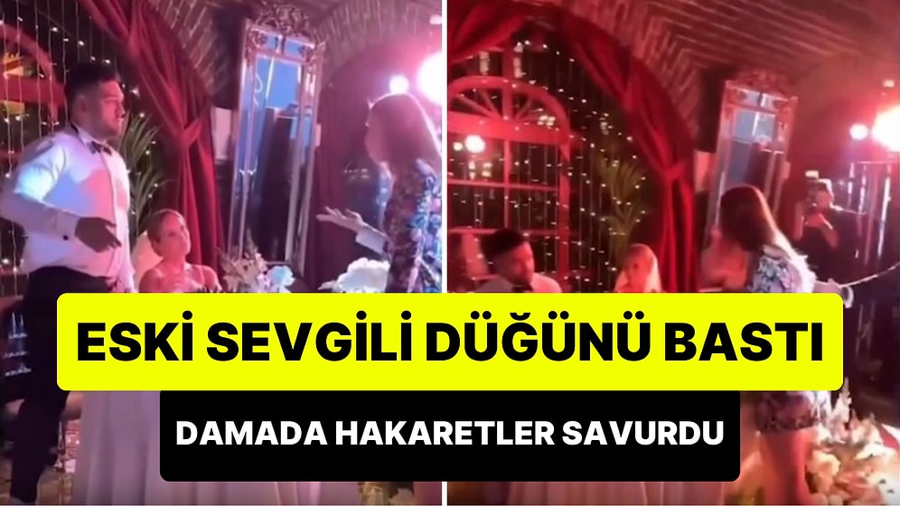 Düğünü Basan Eski Sevgili Ortalığı Birbirine Kattı: Hakaretler Saydırıp Eline Geçirdiklerini Damada Fırlattı