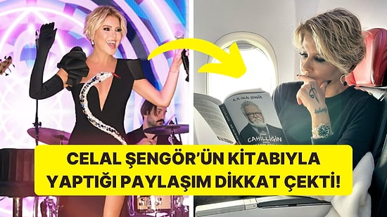 Gülben Ergen'in Uçakta Celal Şengör'ün Kitabını Okuduğu Anlar Dikkatlerden Kaçmadı!