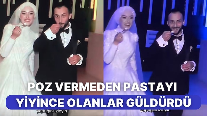 Düğün Pastasıyla Poz Vermeyi Unutup Hemen Yiyen Adamın O An Bulduğu Çözüm Herkesi Güldürdü