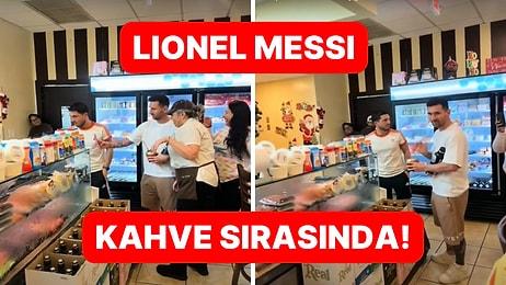 Lionel Messi'yi ABD'de Bir Kahvecide Görenler Gözlerine İnanamadı!
