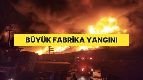 Kocaeli’de Fabrika Yangını: Çevre İllerden de Ekipler Geldi