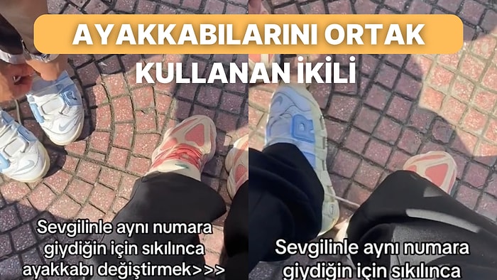 Ayak Numaraları Aynı Olunca Ara Sıra Ayakkabılarını Değiştiren Çift Gündem Oldu