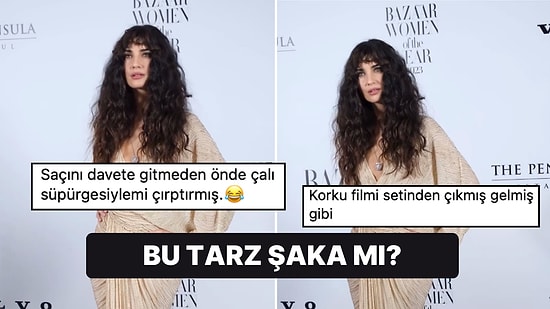 Tuba Büyüküstün'ün Harper’s Bazaar Tarzı "Buradan Korku Filmine mi Gidecek?" Dedirtti