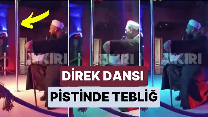 Pavyondaki Tebliğcilerin Yeni Görüntüleri Ortaya Çıktı! Direk Dansının Yapıldığı Yerde Oturup Konuşma Yapmış