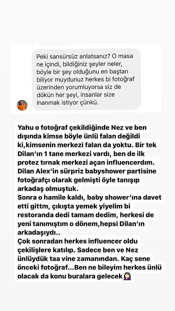 Dilan Polat'la da oğlu Alex'in sürpriz baby shower partisinde 'fotoğrafçı' olduğu için tanıştığını anlattı.
