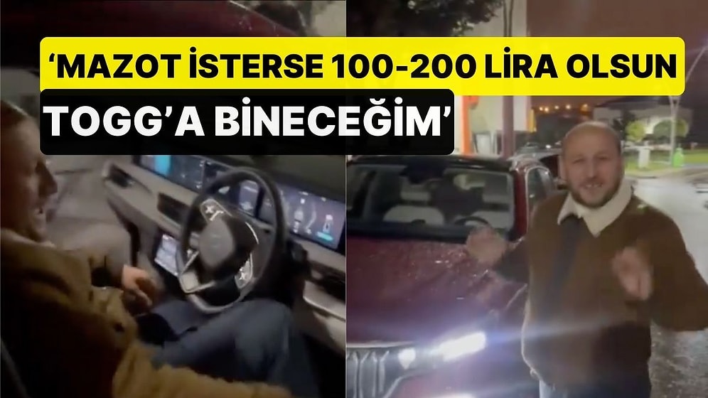 Rizeli Vatandaştan Artan Yakıt Fiyatlarına Çözüm! 'Mazot İsterse 100-200 Lira Olsun Togg'a Bineceğim'