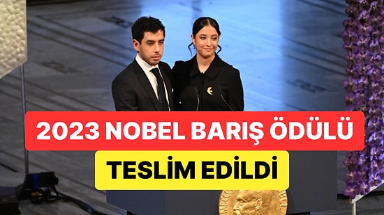 Cezaevinde Bulunan İranlı Aktivist Nergis Muhammedi'nin Nobel Barış Ödülü'nü Çocukları Aldı