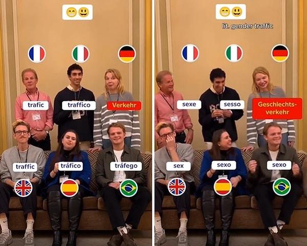 6 kişilik bir grup bir araya gelerek, Almanca ve diğer 5 dili karşılaştırdı. Ortaya ise eğlenceli görüntüler çıktı.