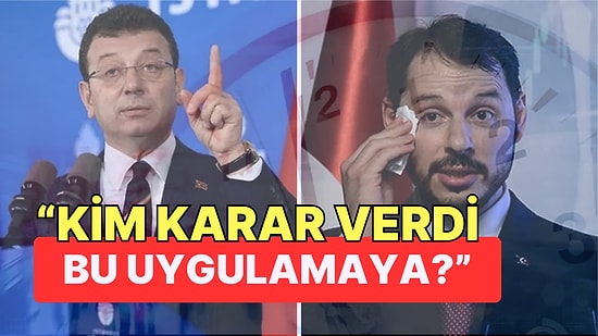 Ekrem İmamoğlu Berat Albayrak Göndermesiyle Yaz Saati Uygulamasına Tepki Gösterdi