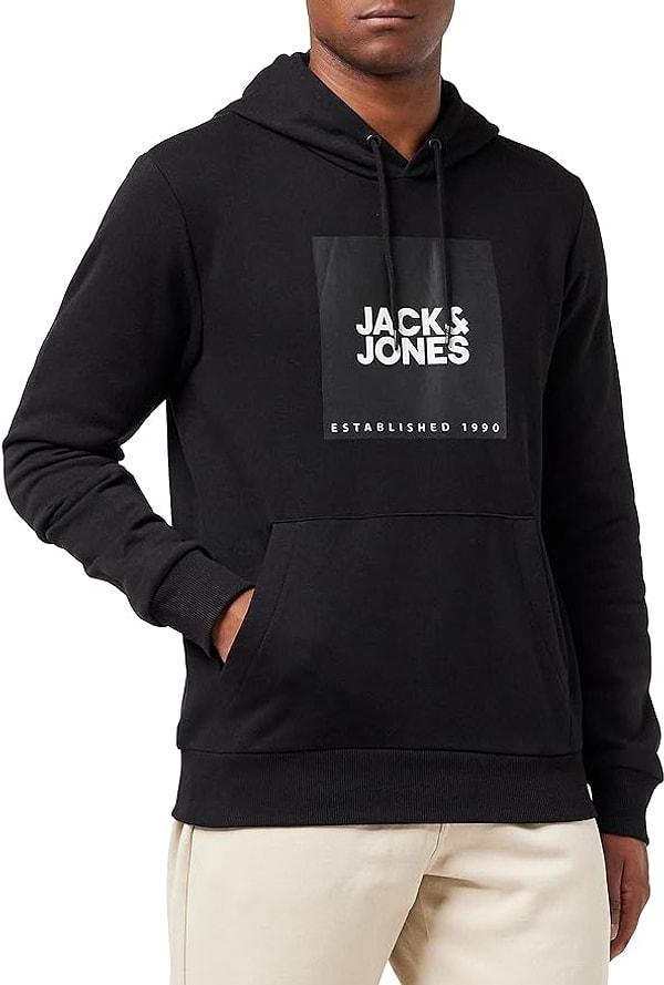 7. Jack & Jones Jjlock Kapüşonlu Erkek Sweatshirt