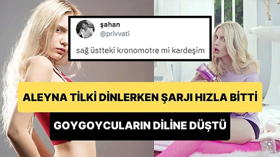 Aleyna Tilki Dinlerken Şarjı Her Kelimede Yüzde 1 Düşen Kullanıcı Goygoycuların Fena Diline Düştü