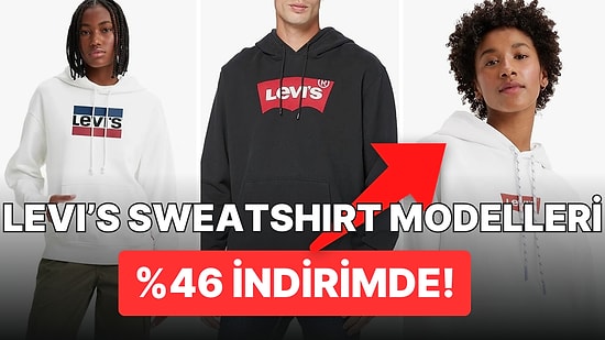 Sweatshirt Tutkunları Buraya! Levi's Kapüşonlu Sweatshirtlerde Büyük İndirim