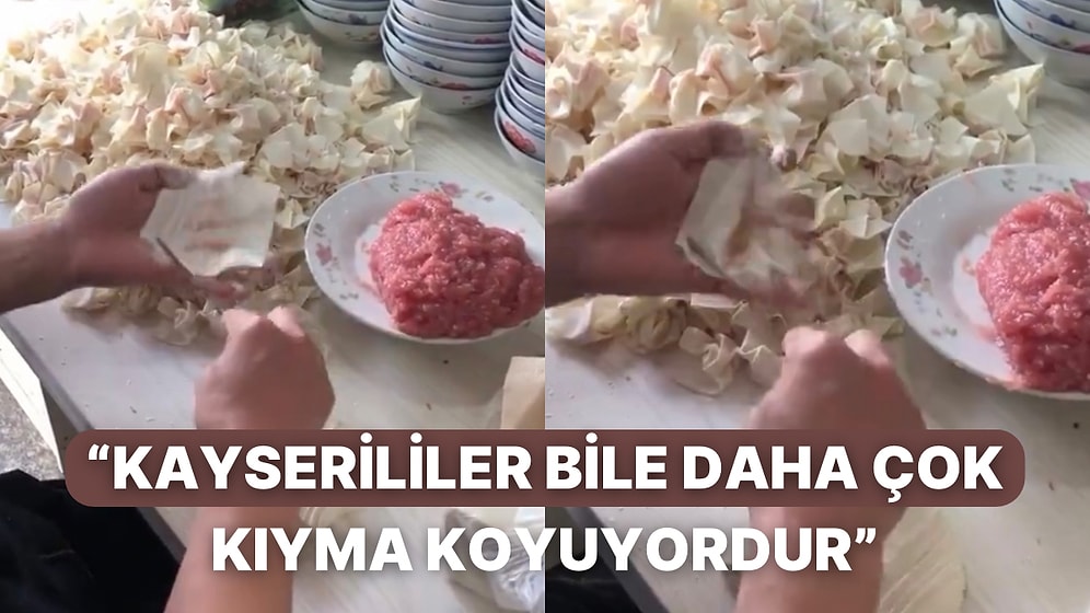 Mantıya Benzerliğiyle Konuşulan Bir Yemeğin Yapım Aşaması Sosyal Medyada Alay Konusu Oldu