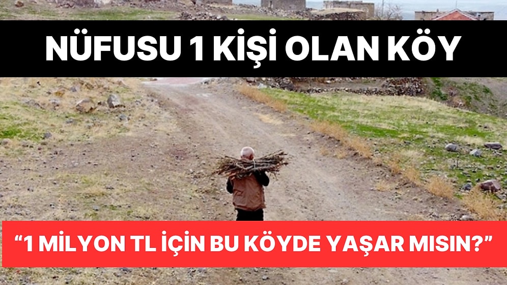 32 Yıl Önce Su Sorunları Nedeniyle Boşaltılan Köyde 12 Yıldır Tek Başına Yaşıyor