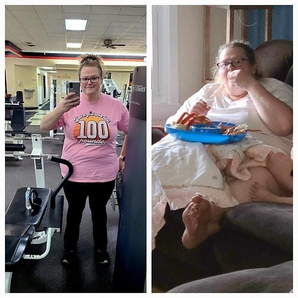 3. "16 ay içerisinde 45 kilo vermeyi başardım! Asla bunu başaracağımı hayal edemezdim."