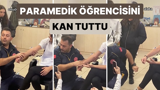 Paramedik Okuyan Bir Öğrenci Damar Yolu Bulmayı Öğrenirken Bir Anda Bayıldı