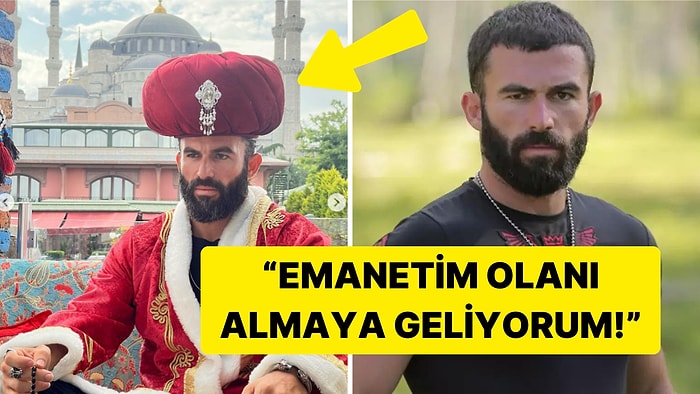 Kime Gönderme Yaptı? Survivor'a Giden Turabi'den Çok Konuşulacak Padişah Kostümlü Pozlar