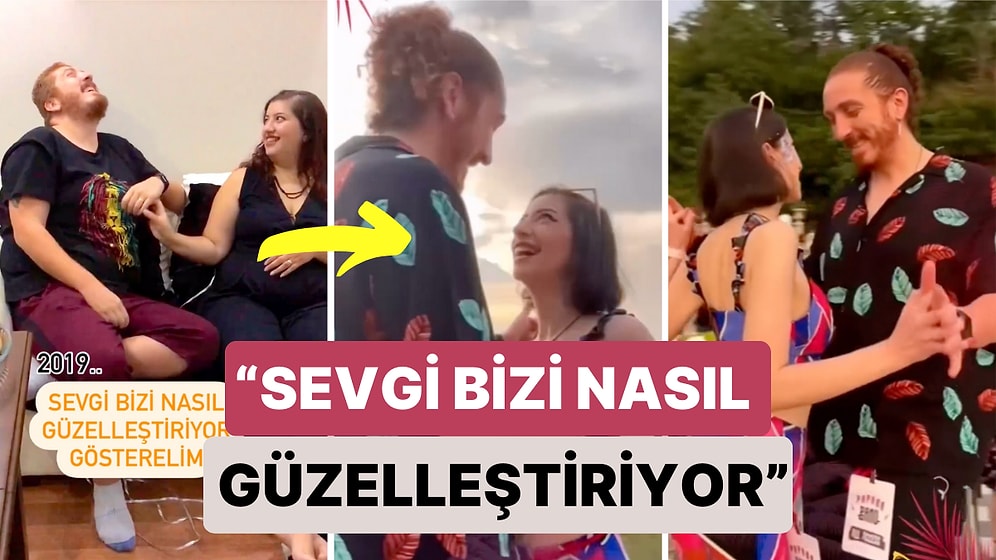 Bir Çift Birlikte Kilo Verirken Yaşadıkları Değişimlerini "Sevgi Bizi Nasıl Güzelleştiriyor" Notuyla Paylaştı