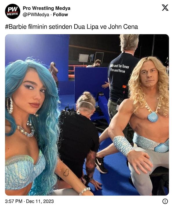 Dua Lipa, bu paylaşımıyla deyim yerindeyse John Cena'yı mizahşör Türk WWE izleyicilerinin diline düşürdü!