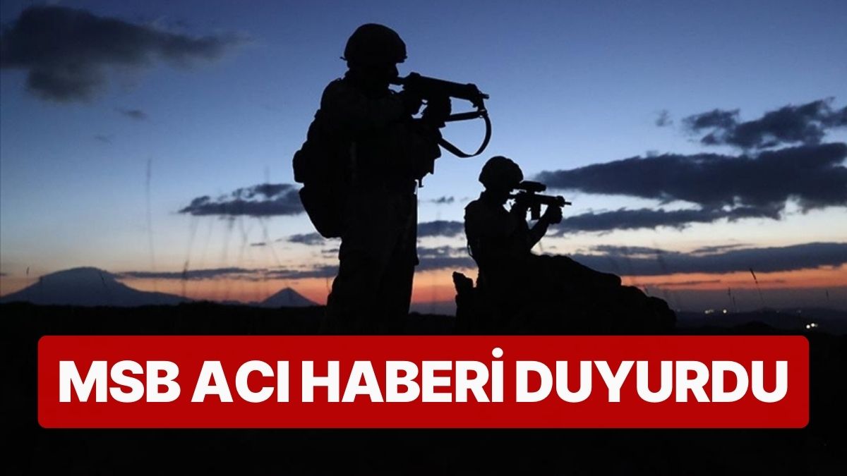 MSB Acı Haberi Duyurdu: Pençe-Kilit Operasyonu Bölgesinde 1 Asker Şehit ...